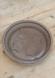 Bergs Potter Fleur Grey Pot and Saucer Set, 25cm