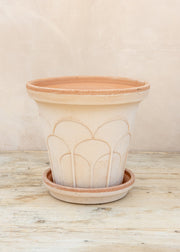 Bergs Potter Fleur Rosa Pot and Saucer Set, 25cm