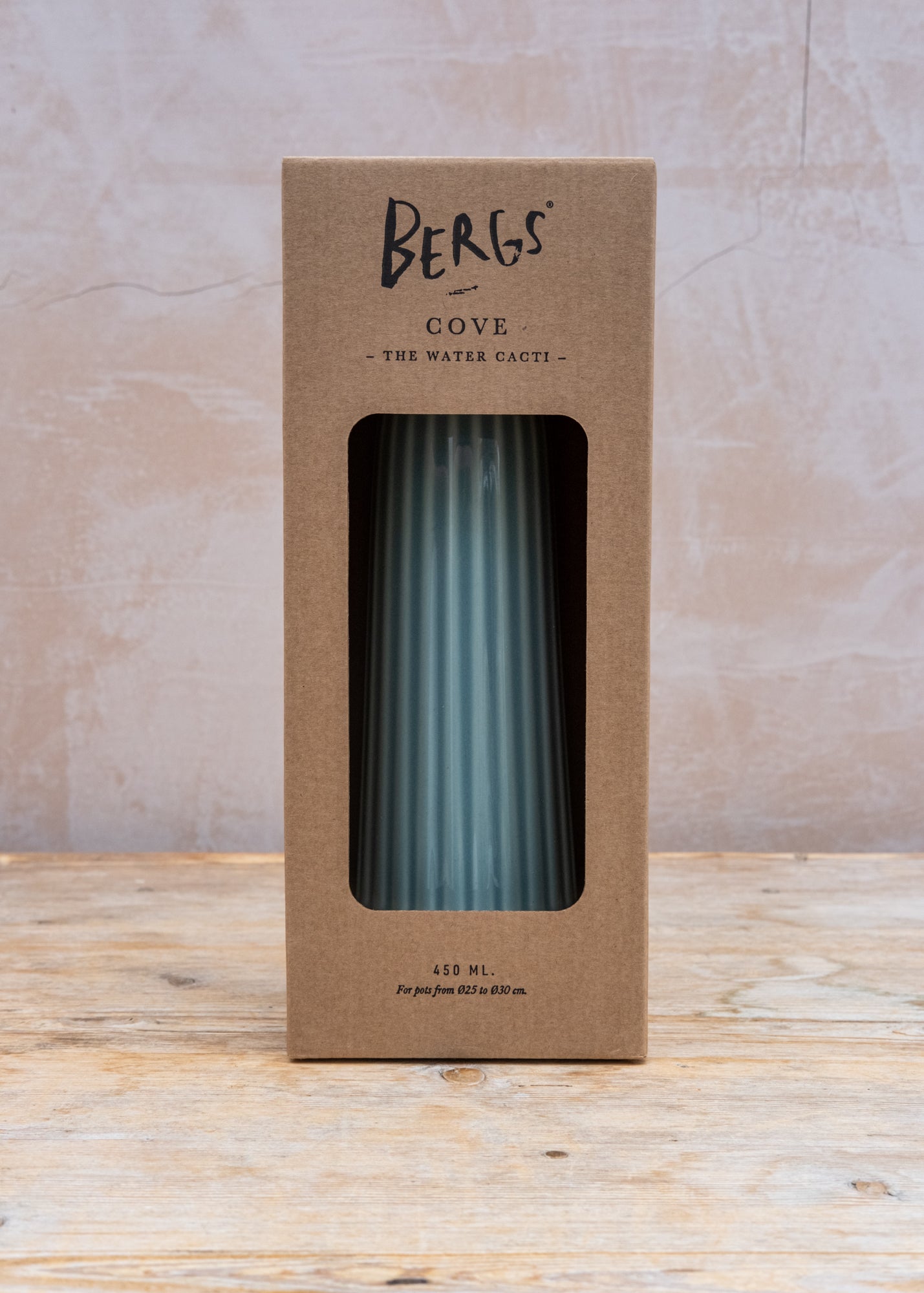 Bergs Potter Glazed Cove Water Cacti in Misty Blue, 450ml