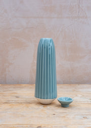 Bergs Potter Glazed Cove Water Cacti in Misty Blue, 450ml