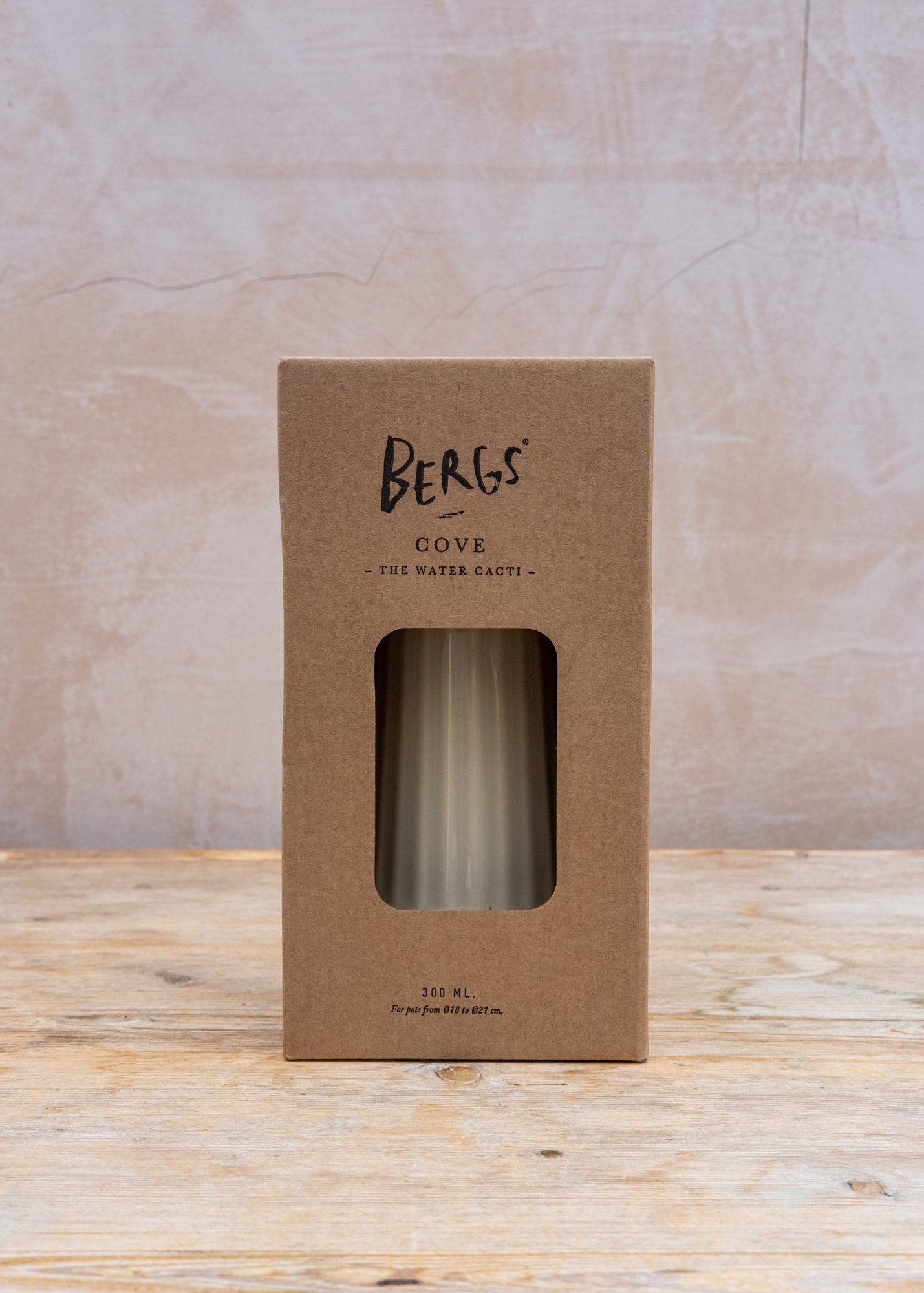 Bergs Potter Glazed Cove Water Cacti in Sandstone, 300ml