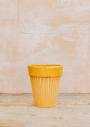 Bergs Potter Simona Amber Yellow Glazed Pot
