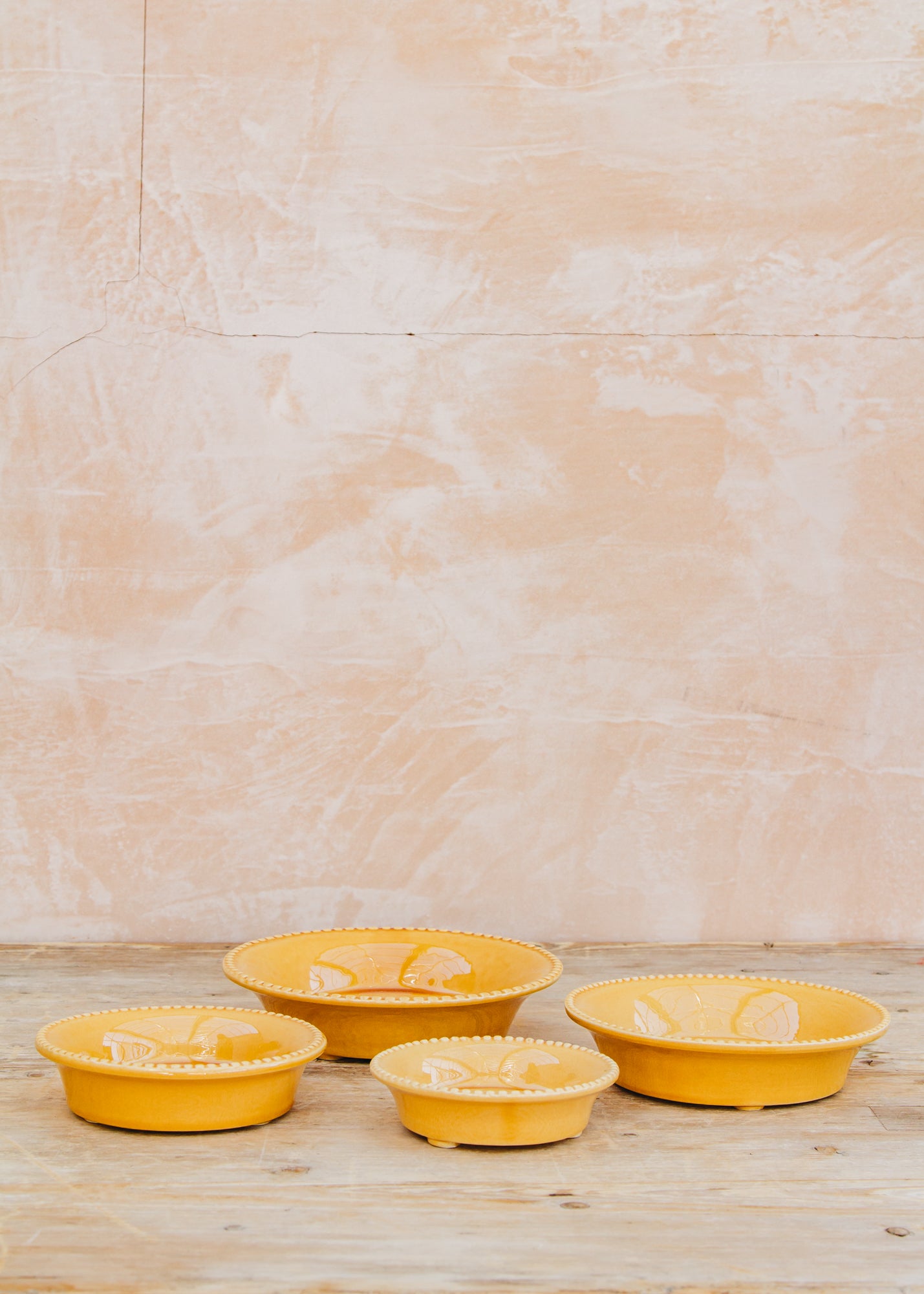 Bergs Potter Simona Amber Yellow Glazed Saucer