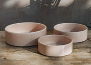 Quartz Rose Glazed Hoff Saucers