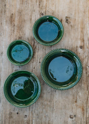 Bergs Potter Emerald Glazed Simona Saucers