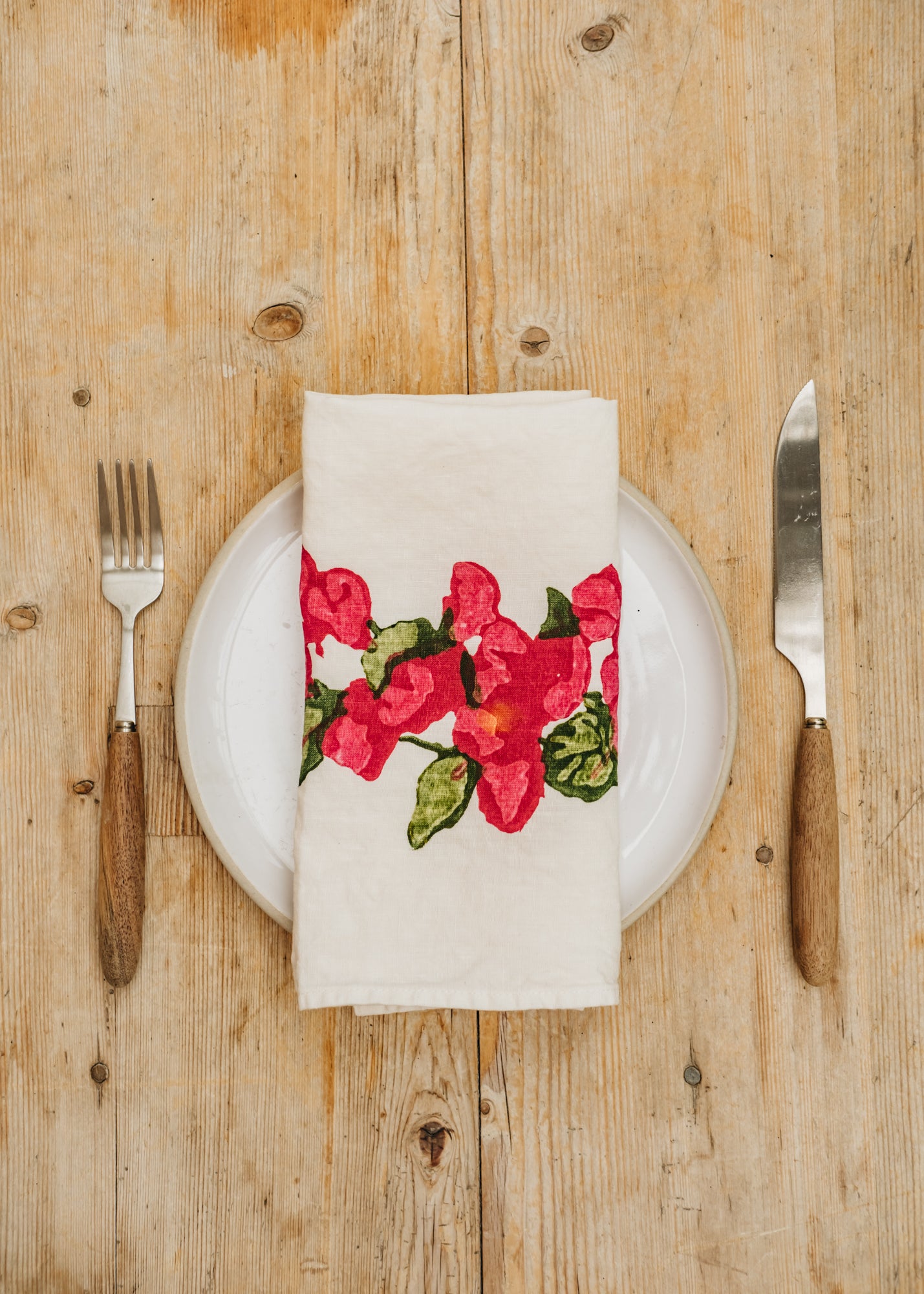 Tuttoattaccato Napkin in Bougainvillea, 45x45cm