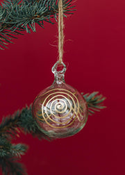 Bethlehem Baubles Clear Squirl Bauble