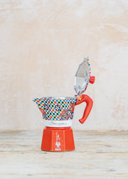 Bialetti Dolce and Gabbana Sicilian Cart Moka Express Red, three cup