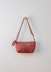 Biba Elk Cross Body Bag in Burgundy