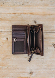 Biba Elk Wallet in Dark Brown