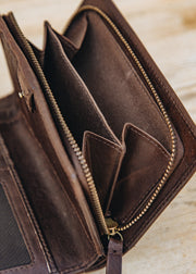 Biba Elk Wallet in Dark Brown