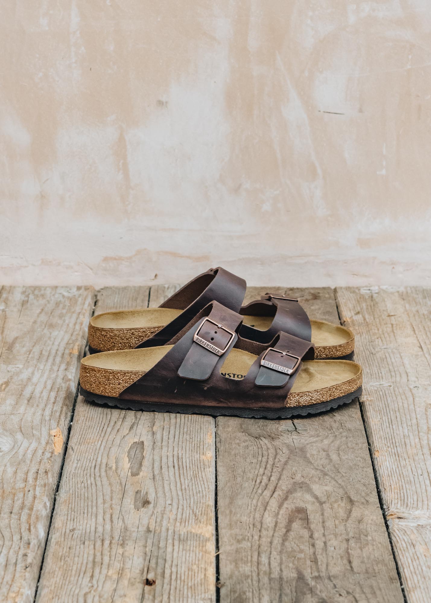 Birkenstock Men's Arizona Sandals in Oiled Habana Leather