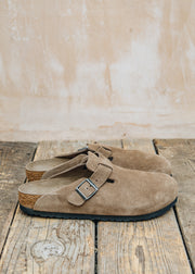 Men's Boston Regular Clogs in Dark Tea Suede