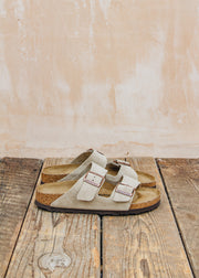 Birkenstock Narrow Arizona Suede Sandals in Taupe