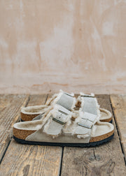 Women's Birkenstock Arizona Shearling Sandals in Taupe