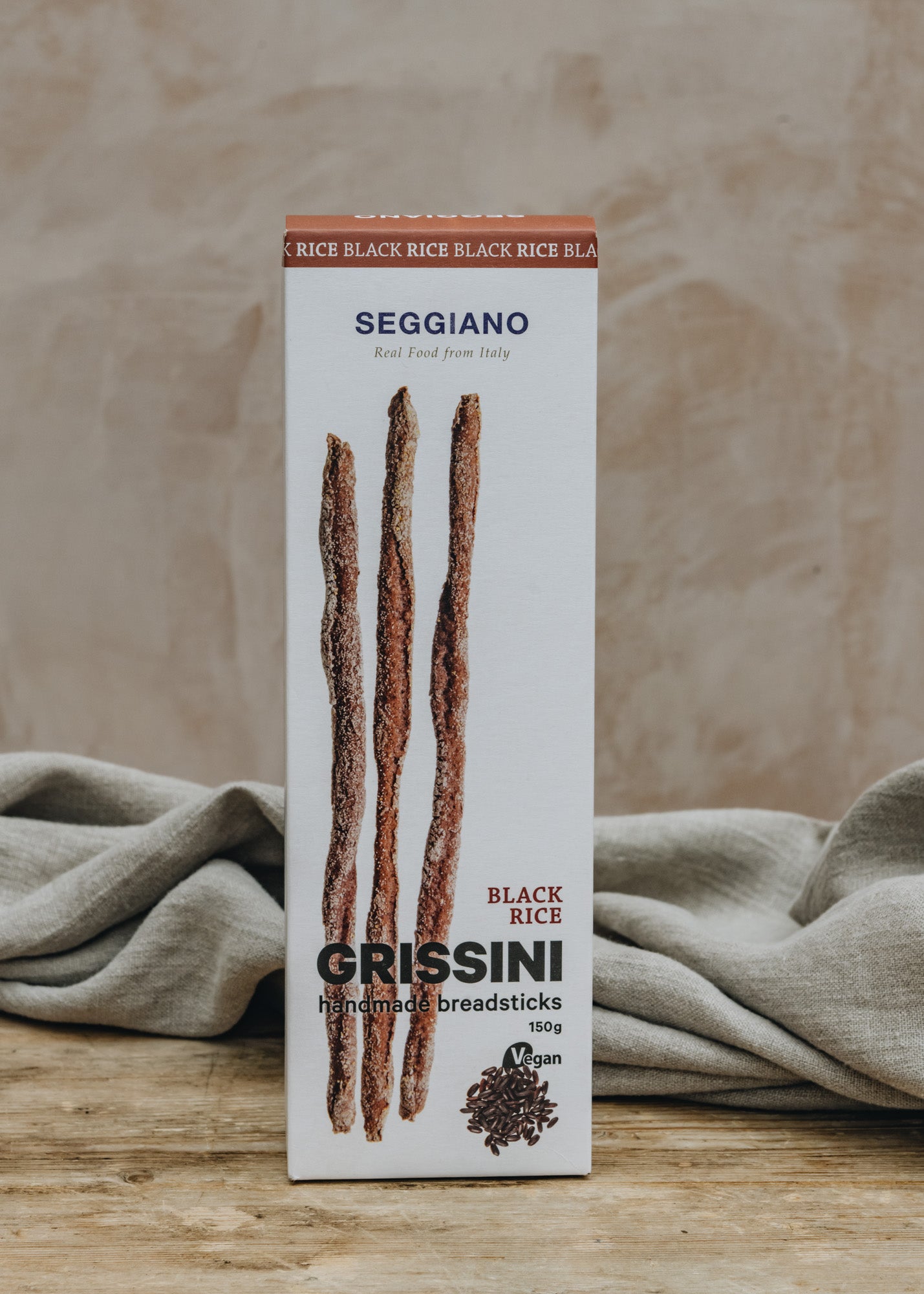 Seggiano Black Rice Grissini Breadsticks