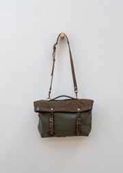 Edblad & Co. Gaston Plumber Bag in Khaki Tweed