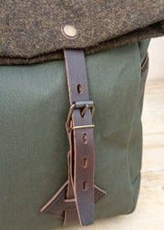 Bleu de Chauffe Gaston Plumber Bag in Khaki Tweed