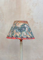 Hound and Leaf Lampshade, 12 inches