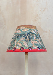 Hound and Leaf Lampshade, 14 inches