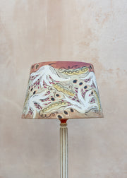 Pale Pea and Lily Lampshade, 12 inches