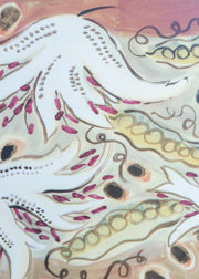 Bloomsbury Revisited Pale Pea and Lily Lampshade, 12 inches