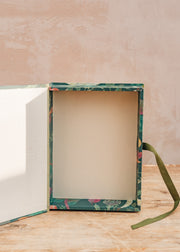 Bluebellgray A5 Keepsake Box with Ribbon in Chard Vegetable Patch