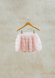 Bob & Blossom Tutu in Pale Pink with Pink Glitter Hearts