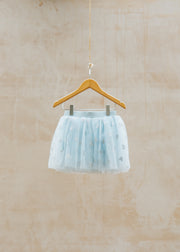 Bob & Blossom Tutu in Sky Blue with Silver Hearts