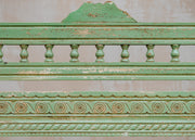 Kadai Two Seater Chartwell Green Bobbin Indian Bench (Indoor Use Only)