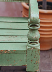 Kadai Two Seater Chartwell Green Bobbin Indian Bench (Indoor Use Only)