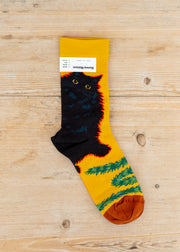 Bonne Maison Chat Bouton D'Or Socks