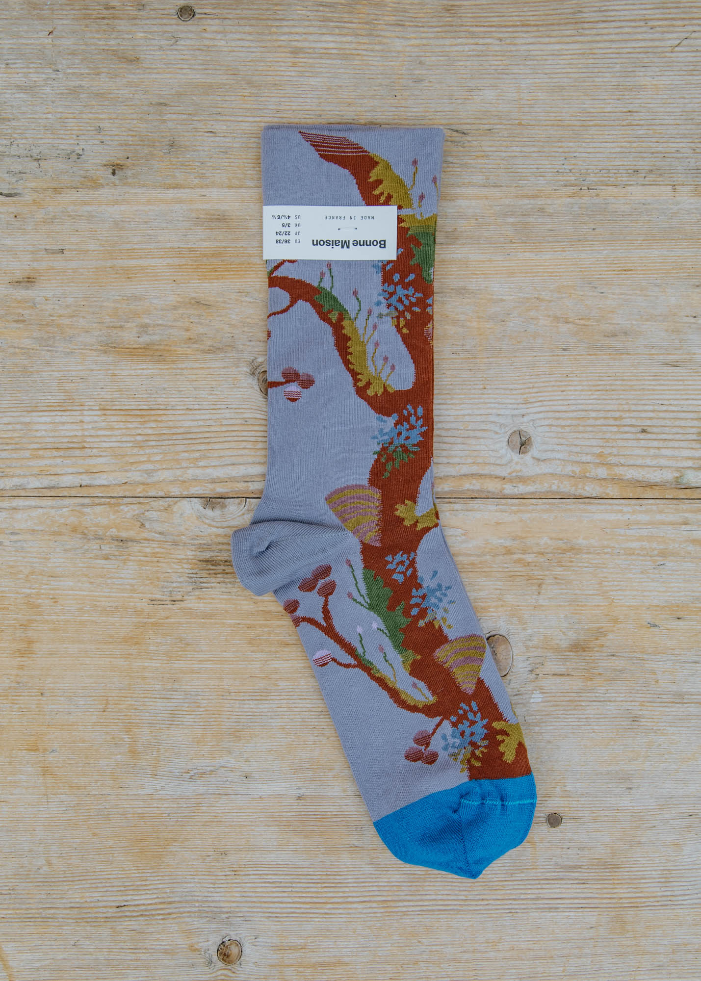 Gris-Mauve Arbre Socks