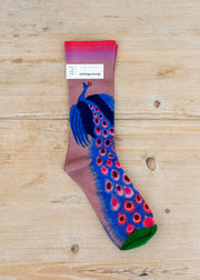 Bonne Maison Paons Peau Socks