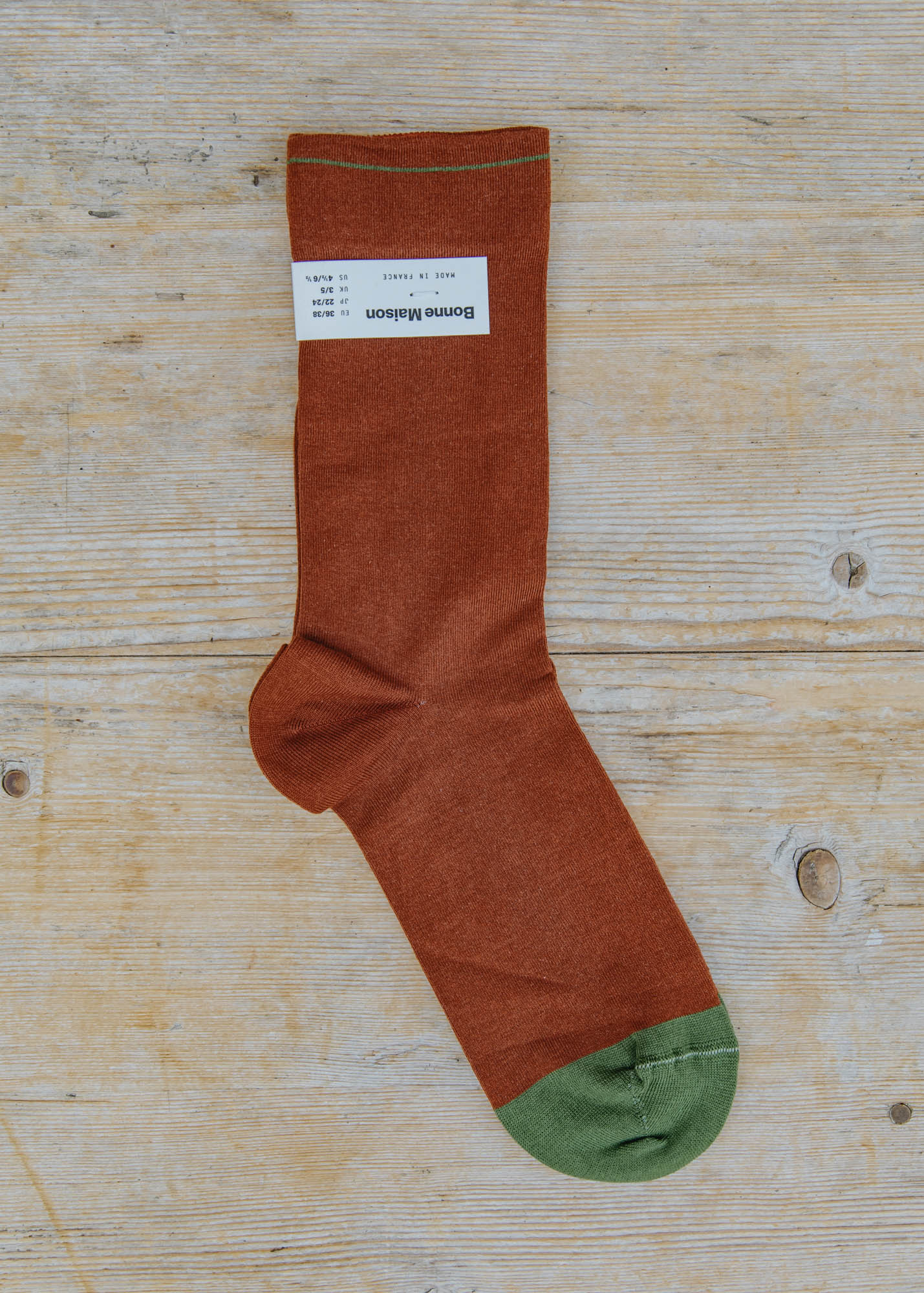 Sepia Uni Dress Socks