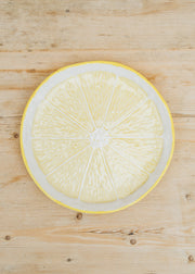 The Braided Rug Co. Citron Charger Plate
