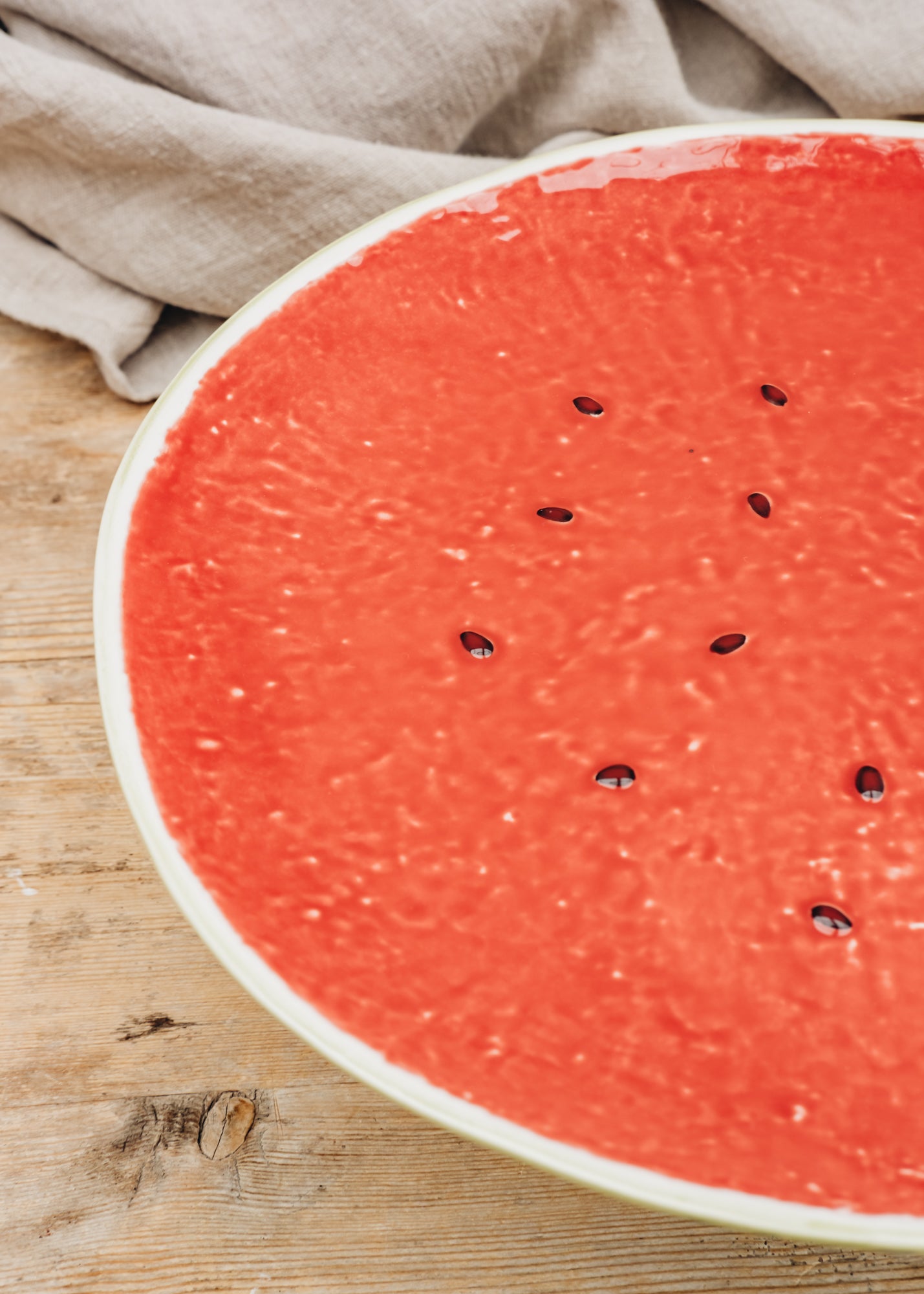 Bordallo Pinheiro Large Watermelon Cake Stand