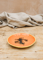 The Braided Rug Co. Papaya Tropical Fruits Dessert Plate