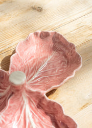 Bordallo Pinheiro Pink Cabbage Olive Dish