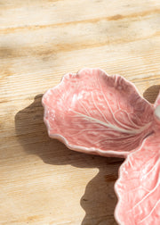 Bordallo Pinheiro Pink Cabbage Olive Dish