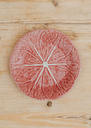 The Braided Rug Co. Pink Cabbage Plate, 19cm