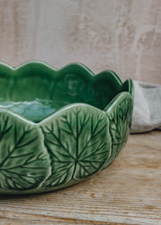Bordallo Pinheiro Bordallo Pinheiro Geranium Green Salad Bowl