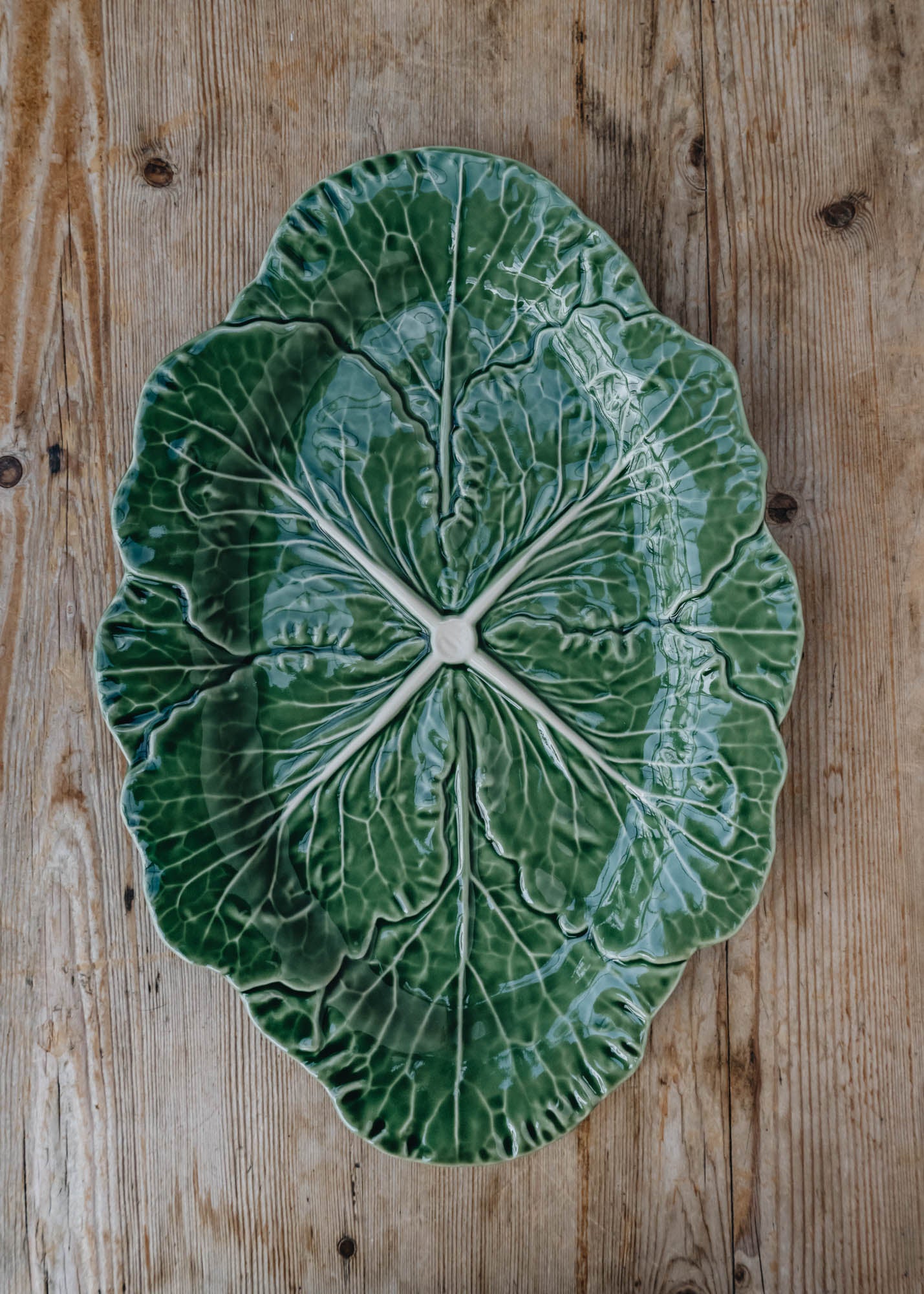 Bordallo Pinheiro Cabbage Small Oval Platter
