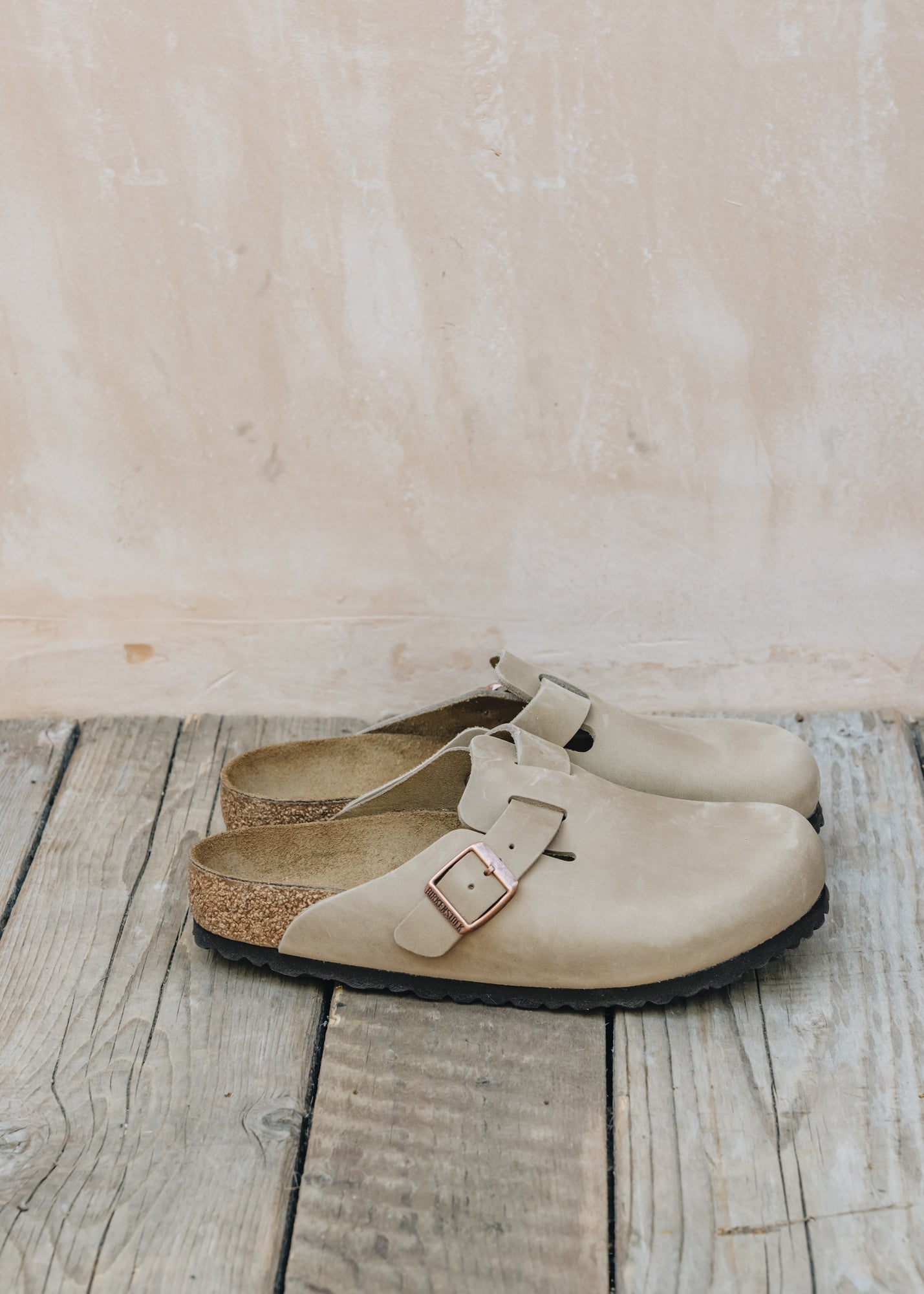 Bordallo Pinheiro Birkenstock Boston Clogs in Tobacco Brown