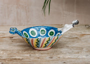 Les Ottomans Blue Mermaid Ceramic Bowl