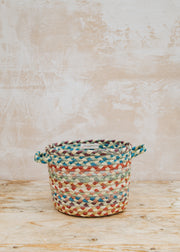 Jute Basket in Carnival, 18x23cm