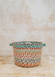 Jute Basket in Carnival, 23x33cm