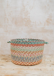 Jute Basket in Carnival, 28x43cm