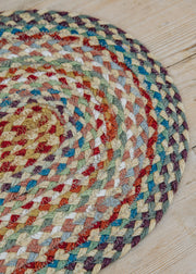 The Braided Rug Co. Table Runner in Carnival