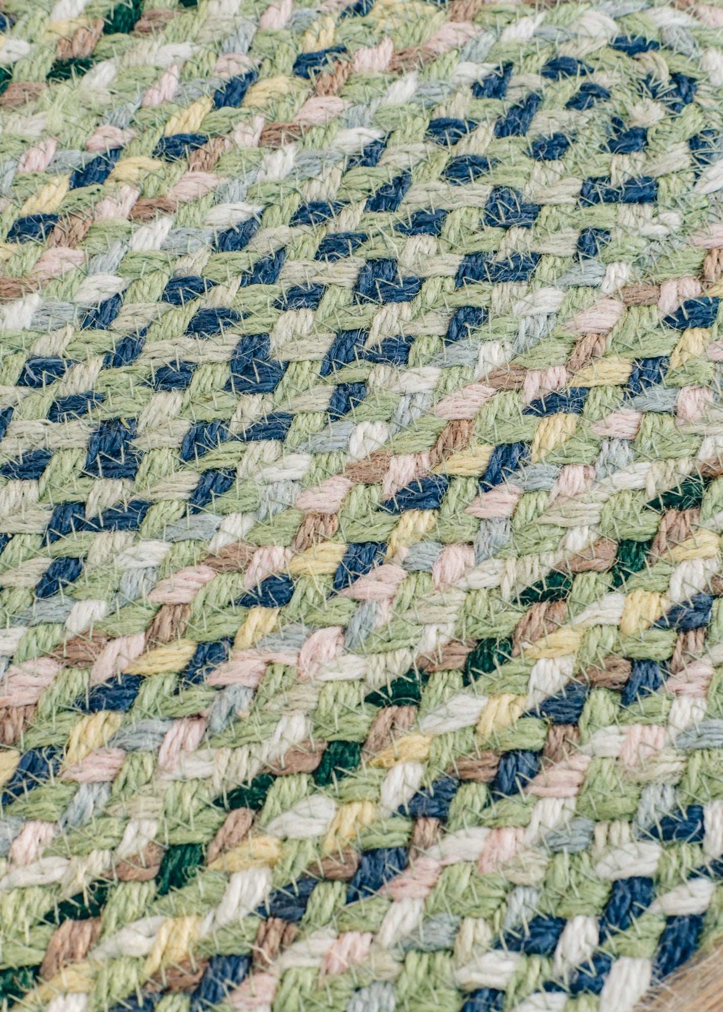 The Braided Rug Co. Table Runner in Mint